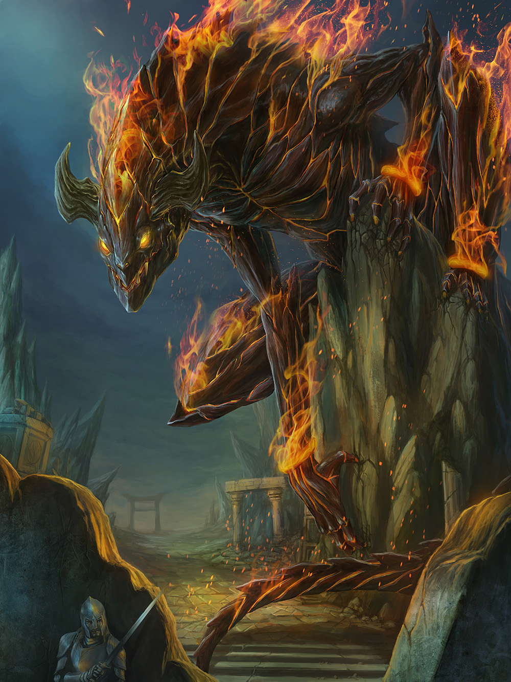 Simple Ifrit Ifrit by LieSetiawan on DeviantArt