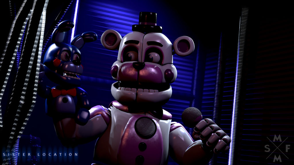 SFM Poster: Funtime Freddy and Bon Bon [4K]