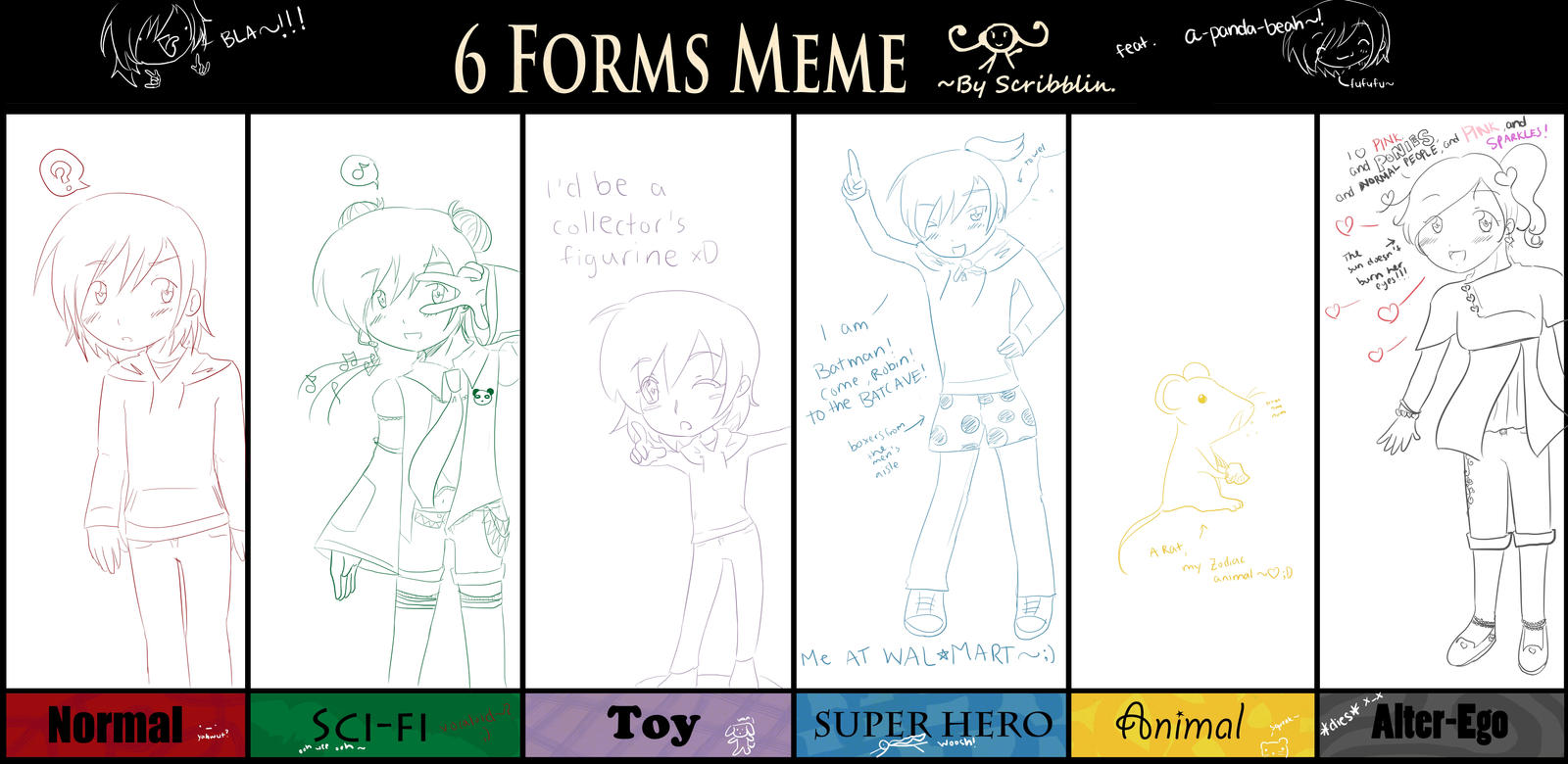 Simple Form Meme 6 Forms Meme by a-panda-beah on DeviantArt