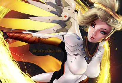 Mercy Wallpaper|Overwartch series ~NSFW optional~