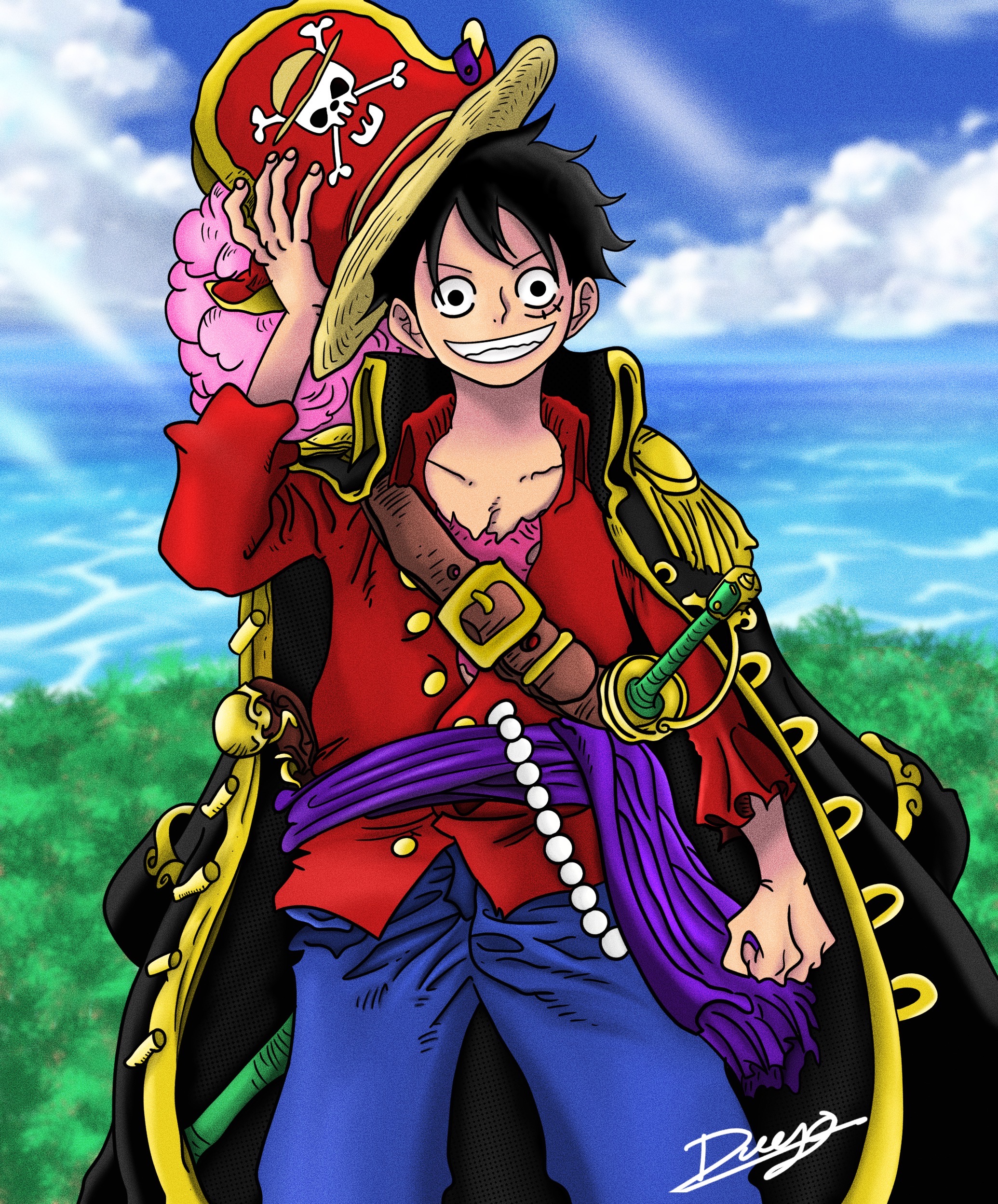 ArtStation - Luffy - One Piece Episode 1000