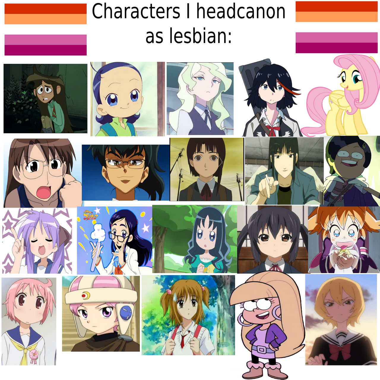 Characters I Headcanon As Lesbian by yungethernet on DeviantArt Characters I Headcanon As Lesbian by yungethernet on DeviantArt