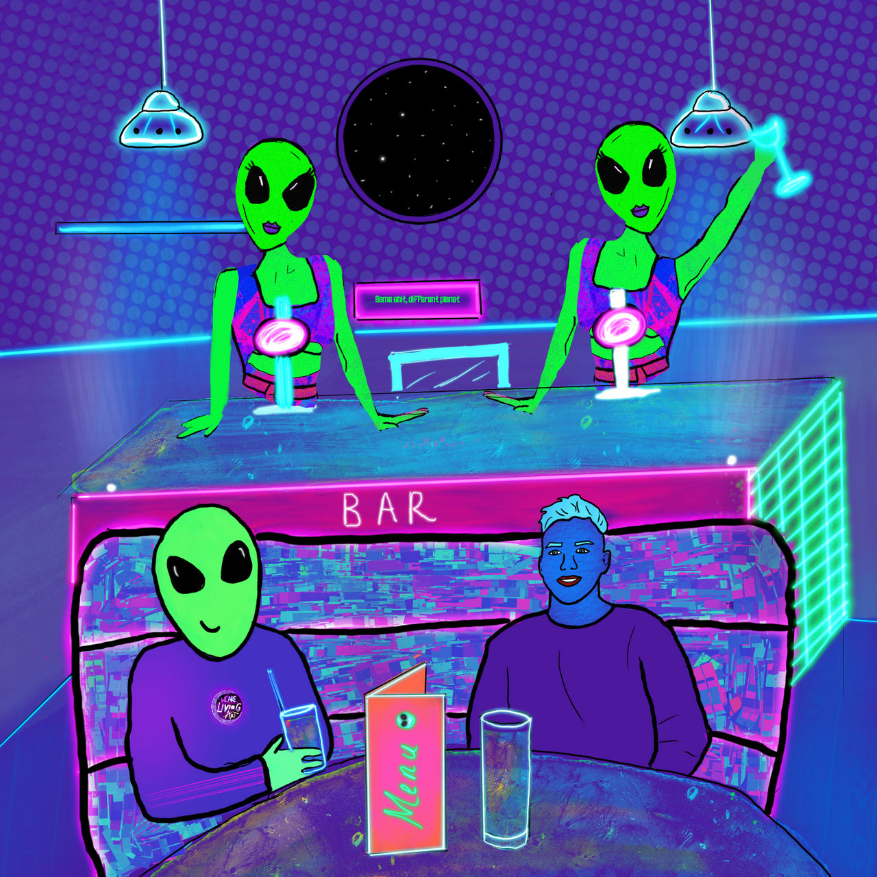 Alien Space Cafe. by wearelivingart on DeviantArt