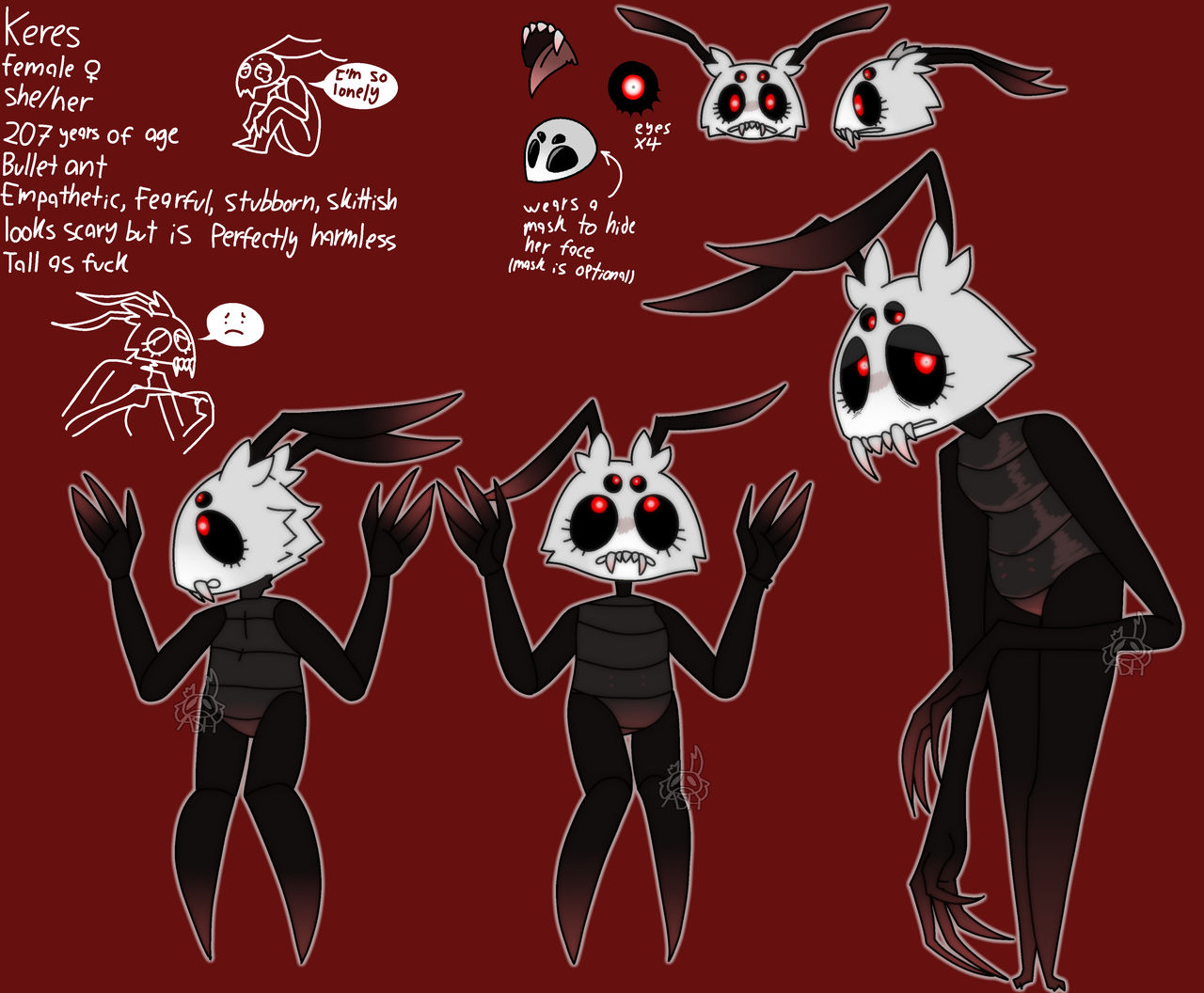 Keres (updated ref sheet) by Ashergrimmm on DeviantArt