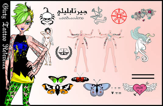 Girty Tattoo Sheet