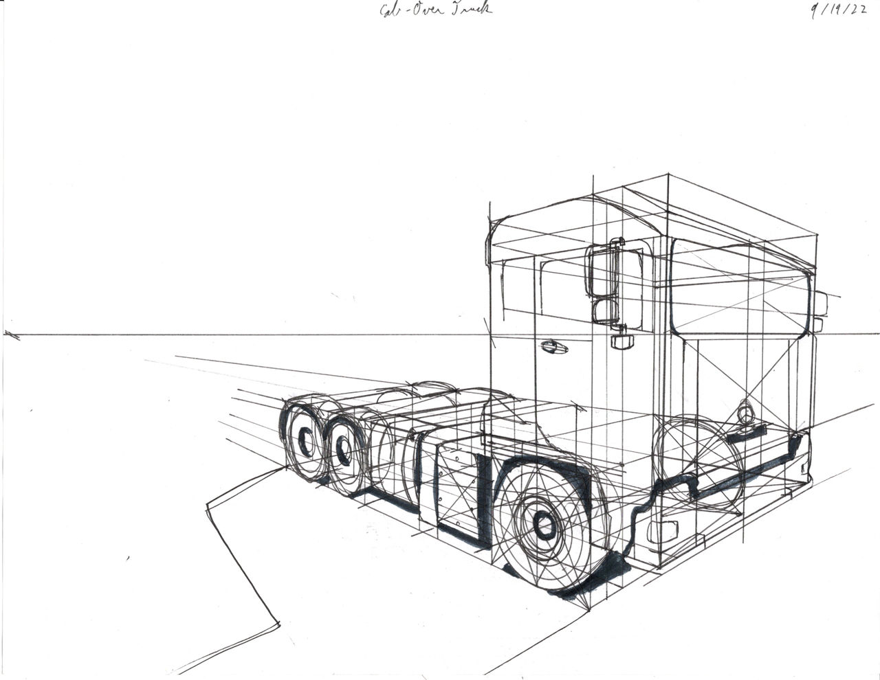 Cab Drawing Tutorial CabOverTruck by Yojimbo16 on DeviantArt