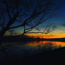 sunset of lake INAWASHIRO