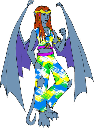 Demona PaperDoll 60sHippie