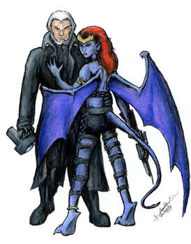 Demona and Macbeth -Bond-esque