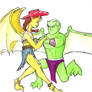 Buzz and Jessie Gargoyles
