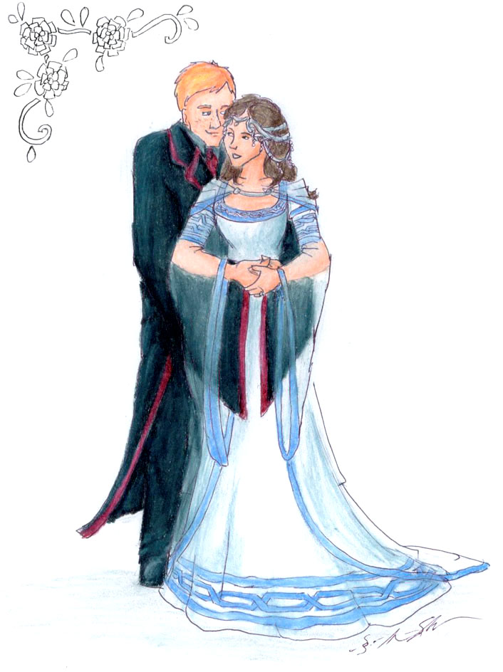 Ron-Hermione Wedding by Nebulan on