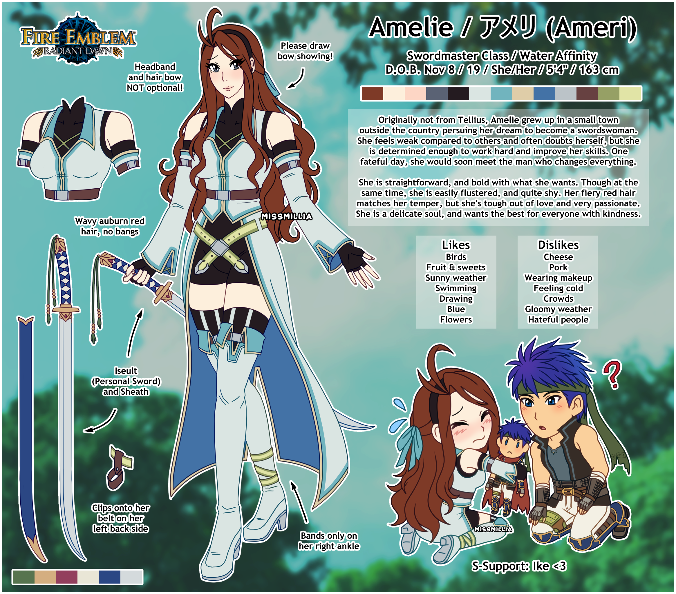 Amelie Reference Sheet 2025