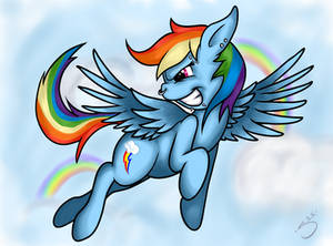 Rainbow Dash with Piercings