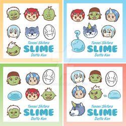 Slime Datta Ken Fan Art Sticker Merch