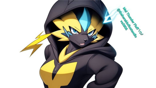 My zeraora in hoodie 