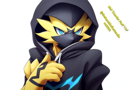My picture of zeraora in hoodie and mask