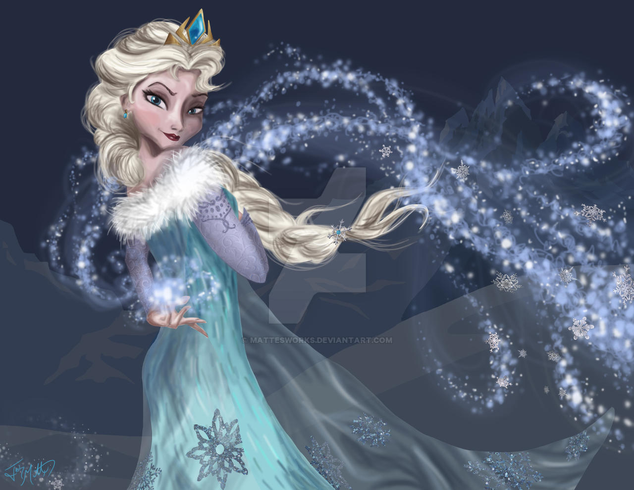 Elsa Snow Queen By MattesWorks On DeviantArt elsa-snow-queen-by-mattesworks-on-deviantart