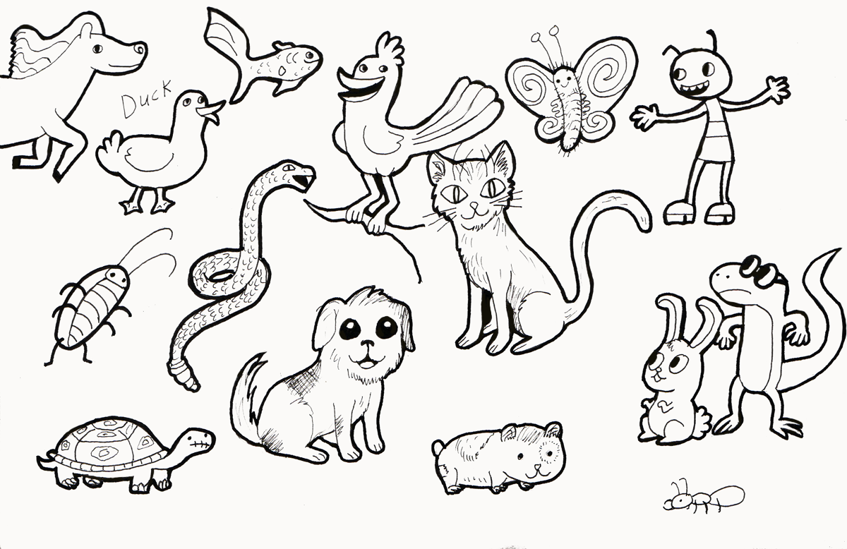pics Lots Of Animals Together Drawing lots of animals by karek on deviantart