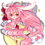 Adoptable- Pixel Lady Bunny Pink Hair (SOLD)