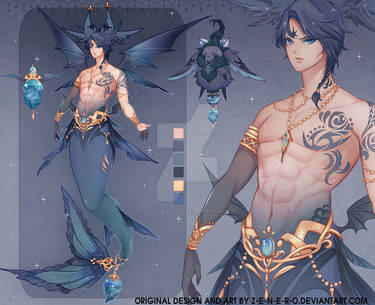 [COMMISSION] Male Mermaid WIRA