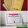 Thee different diplomas for Lorenz company