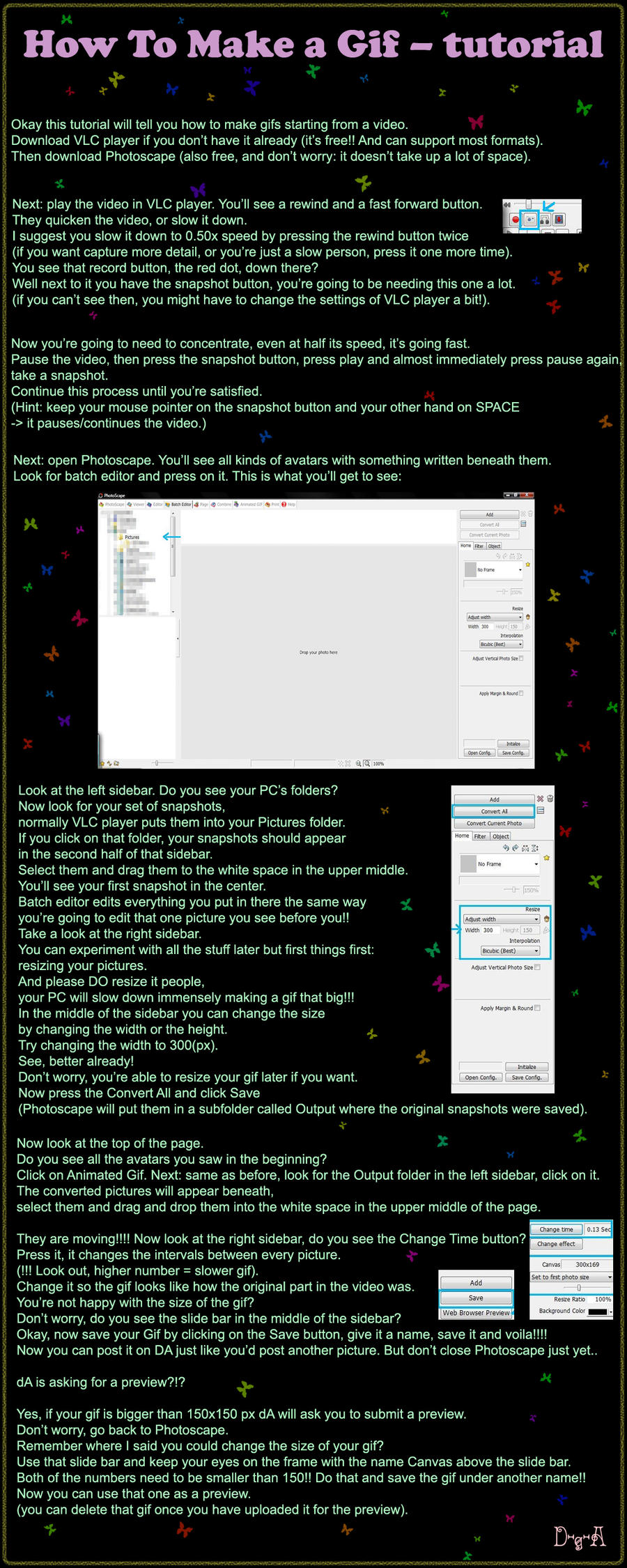Tutorial Examples With Gif How to Make a Gif - Tutorial by D-g-A on DeviantArt