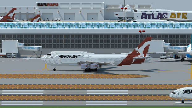 Qantas 747 @ Airport