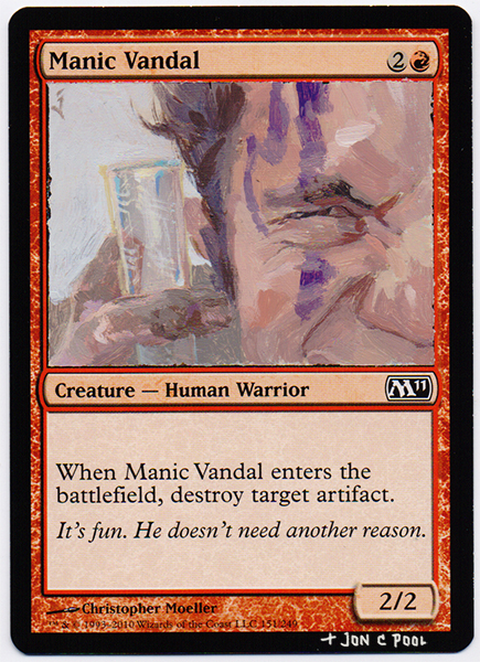 Manic Vandal MTG Card Repaint