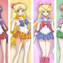 Group shot of inner sailor scouts