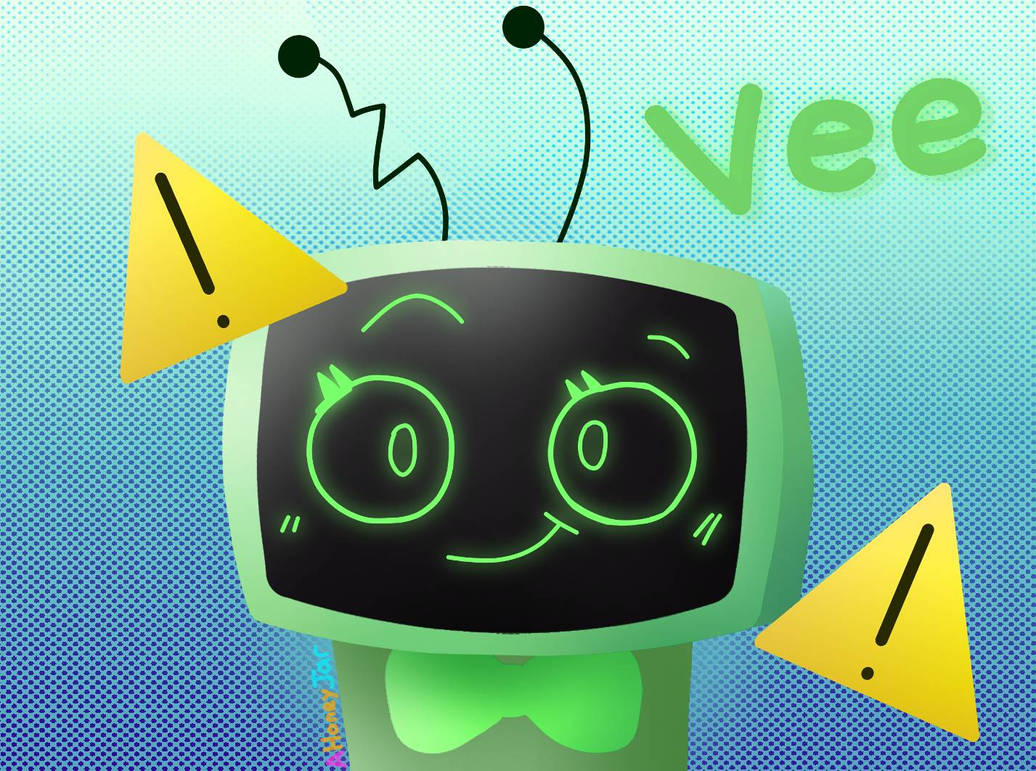 Vee Doing Machine Vee Headshot Doodle by AHoneyJar on DeviantArt