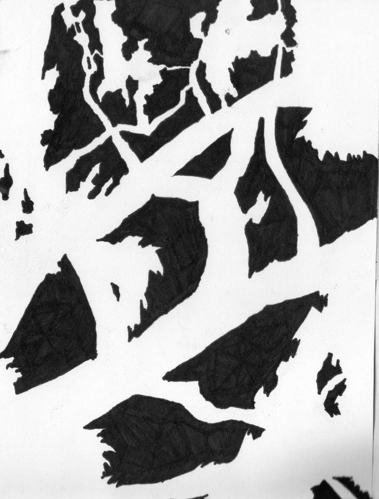 College Works #2 Positive/Negative Shapes by folklore17 on DeviantArt