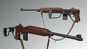 [MMD] US M1 Carbine M1A1 variant (DL LINK)