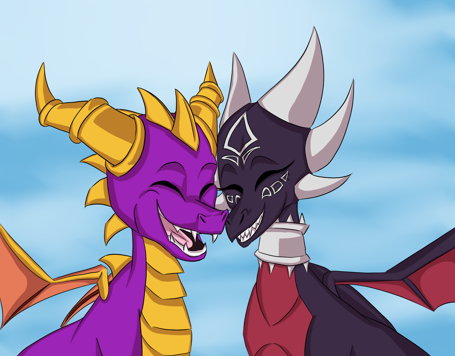 Dragon Duo By Drenduh Tyrof On Deviantart
