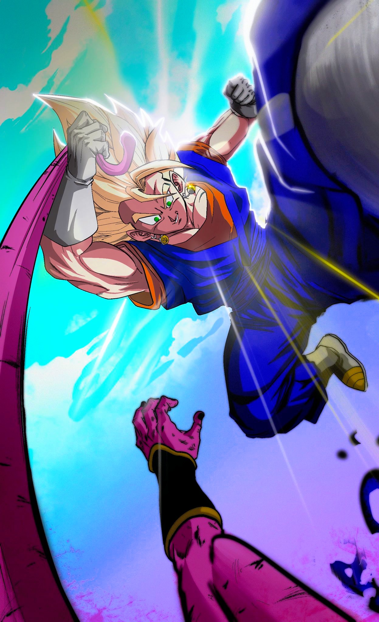 Gogeta ssj blue evolution y Vegetto xeno ssj4 (lm) by davidferres on  DeviantArt