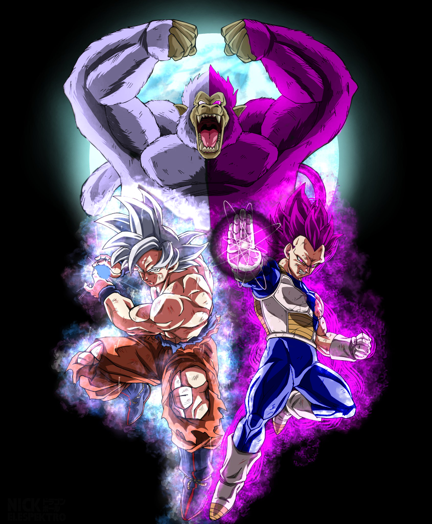 Goku e Vegeta Instinto Superior VS Jiren by Aflp on DeviantArt