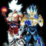 Goku mui y Vegeta ssj blue evolution
