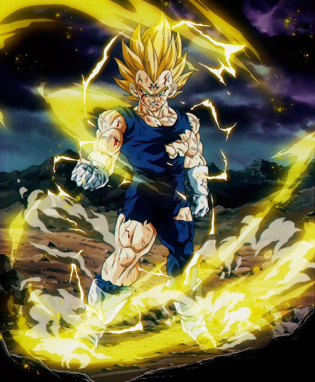 Majin Vegeta SSJ2 by bluemoon4 on DeviantArt