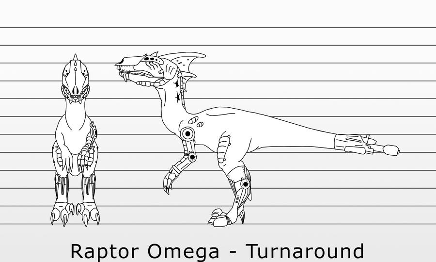 Omega Raptor Raptor Omega Turnaround Commission by IngoLingo on DeviantArt