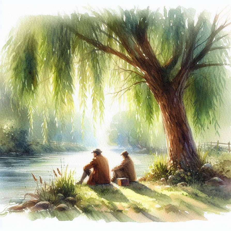 Under the willow tree by vl1d on DeviantArt