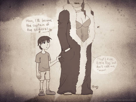 Little Roy and his creepy mom