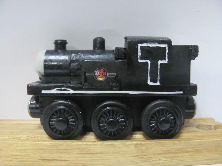 Wooden Railway Jinty completed by ZeldaTheSwordsman on DeviantArt