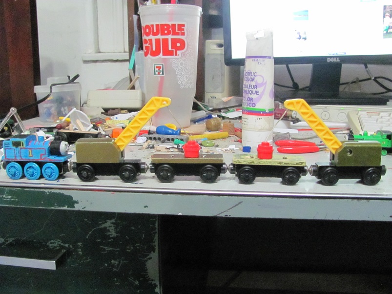 Wooden Railway 2-crane Breakdown Train by ZeldaTheSwordsman on DeviantArt