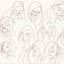 10 Facial Expressions : Sketch