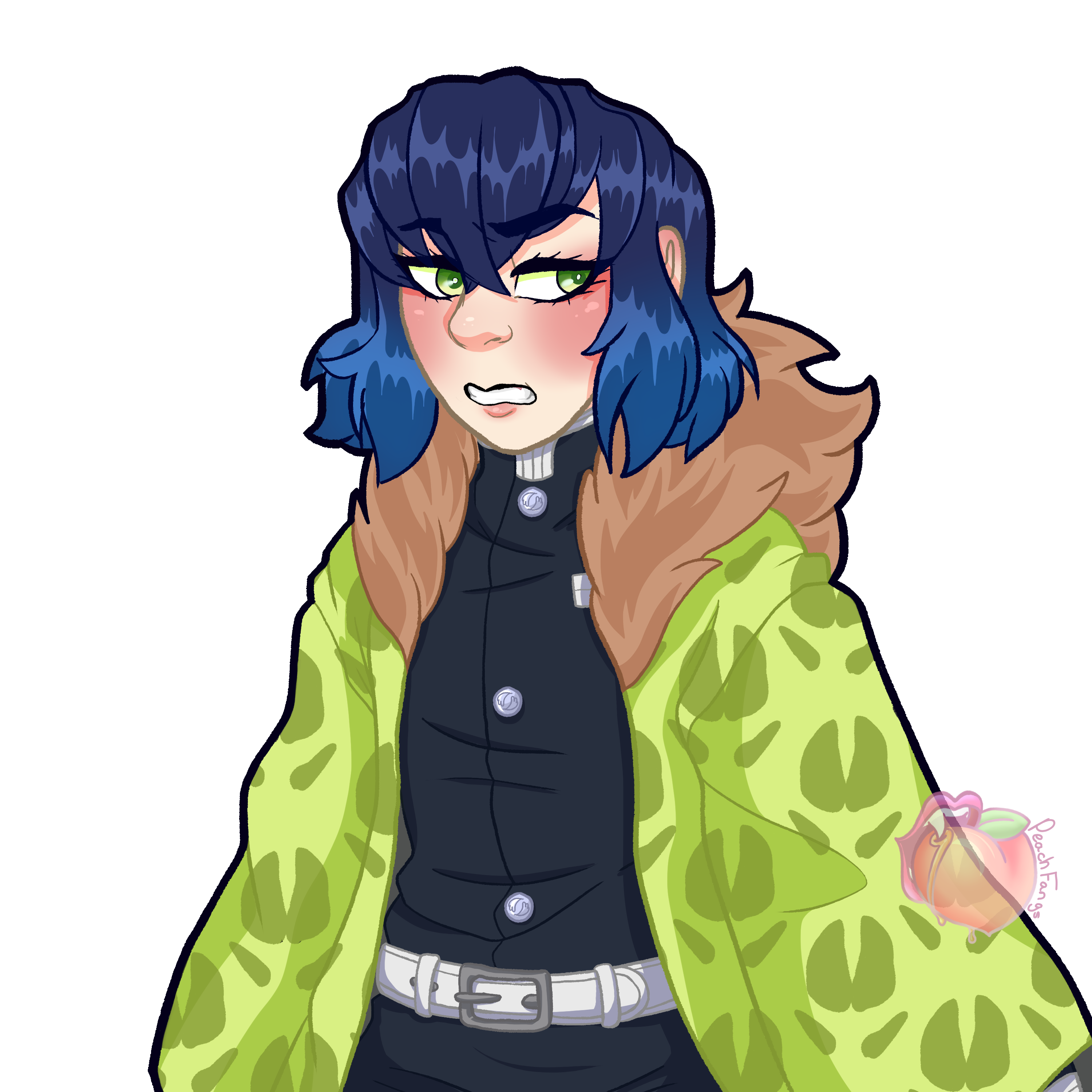 Proper Attire Inosuke by PeachFangs on DeviantArt