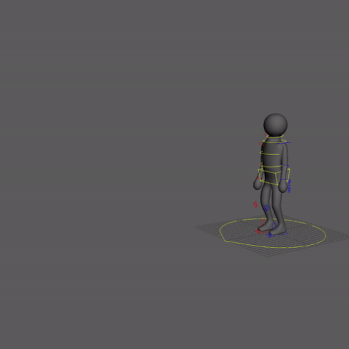 'Human Jump - Animation | Model and rig by Claire Smuga' 