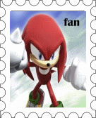 Knuckles fan-Stamp