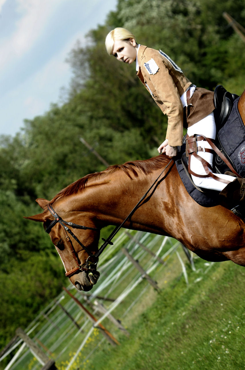 Erwin on horseback