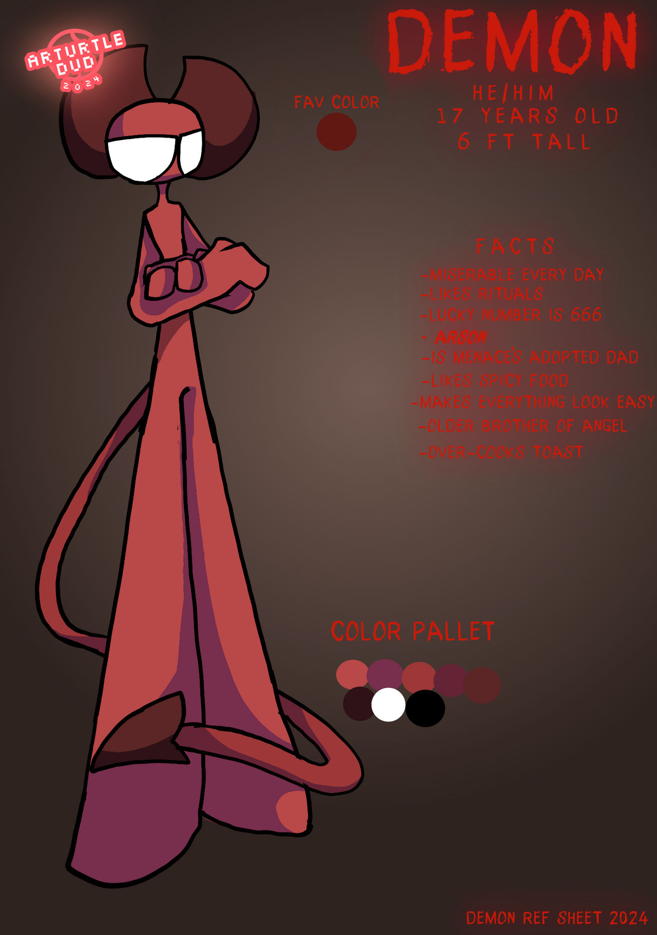 Routine Check Demon Demon reference sheet by arturtledud on DeviantArt