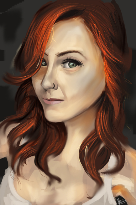 Random redhead speedpaint