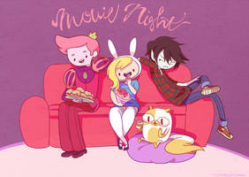 Fionna, Cake, Prince Gumball and Marshall lee